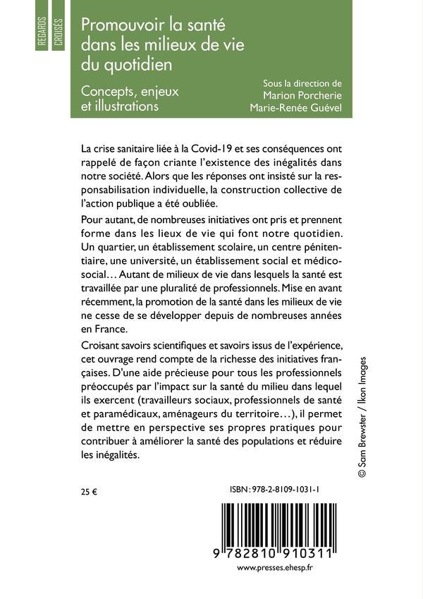 Quatrième de couverture de « Promouvoir la santé dans les milieux de vie du quotidien »