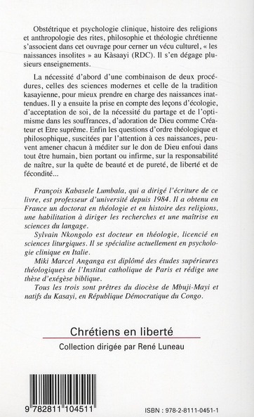 Quatrième de couverture de « NAISSANCES INSOLITES EN TERRE AFRICAINE »
