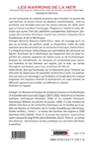 Quatrième de couverture de « LES MARRONS DE LA MER. EVASIONS D'ESCLAVES DE LA MARTINIQUE VERS LES ILES DE LA CARAIBE (1833-1848) »