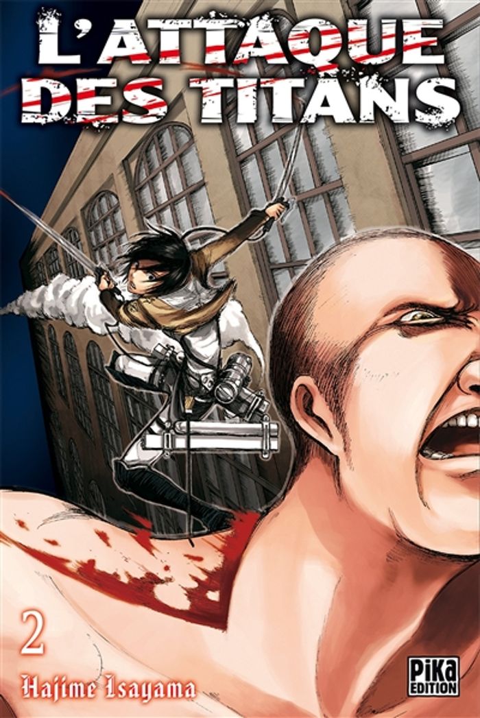 Couverture du livre « L'ATTAQUE DES TITANS T02 » de Hajime Isayama, librairie Les Contes Infusés à Corte