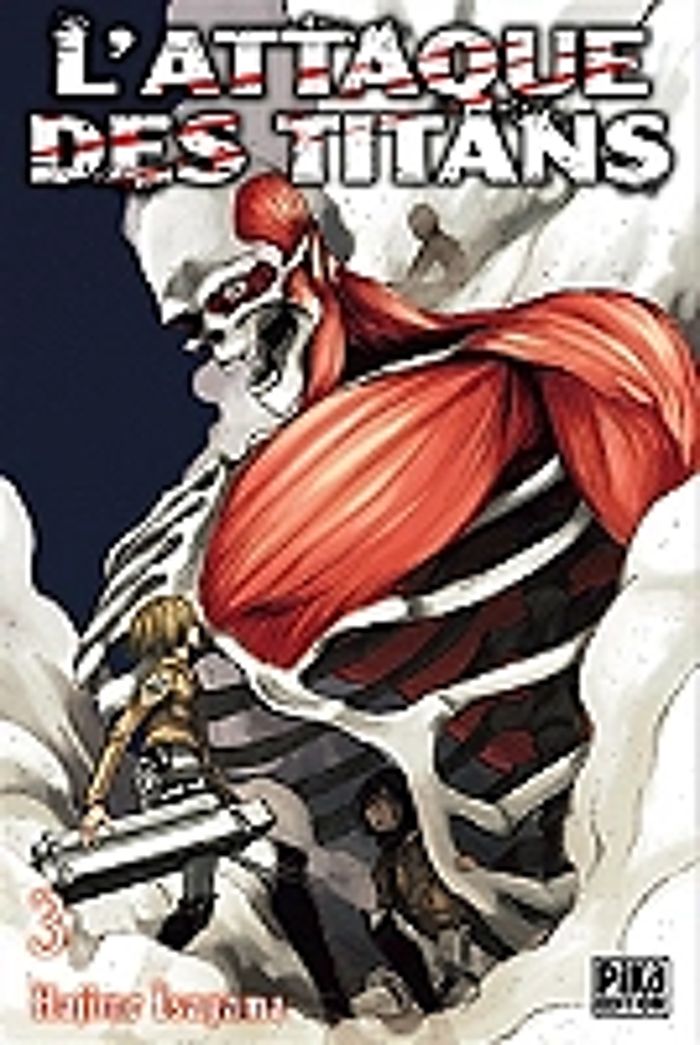 Couverture du livre « L'ATTAQUE DES TITANS T03 » de Hajime Isayama, librairie Les Contes Infusés à Corte