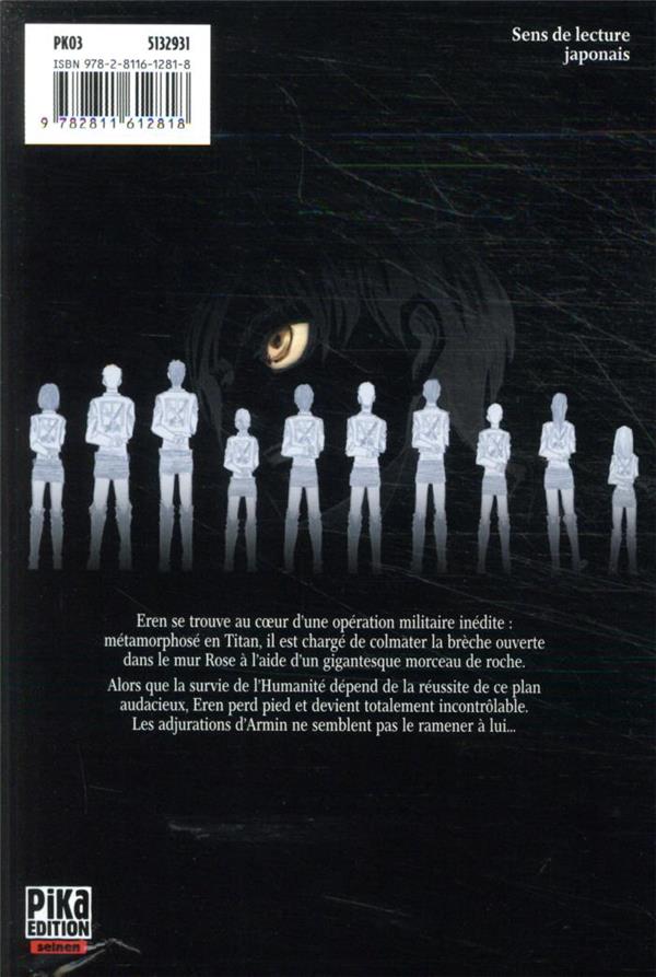 Quatrième de couverture de « L'attaque des titans »