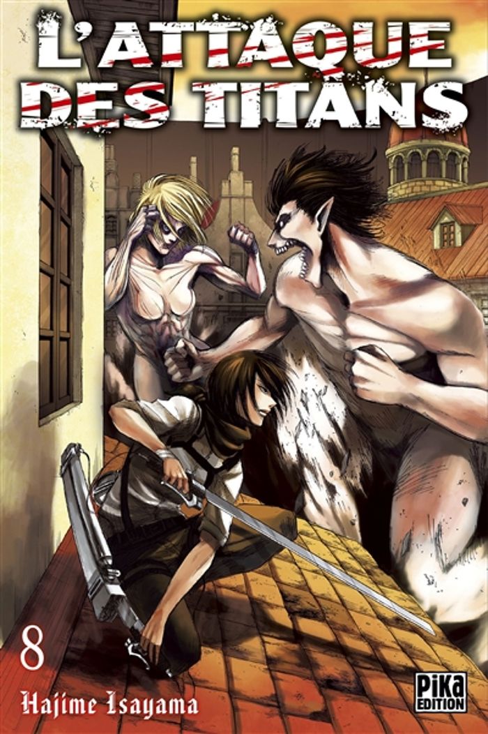 Couverture du livre « L'attaque des titans » de Hajime Isayama, librairie Les Contes Infusés à Corte