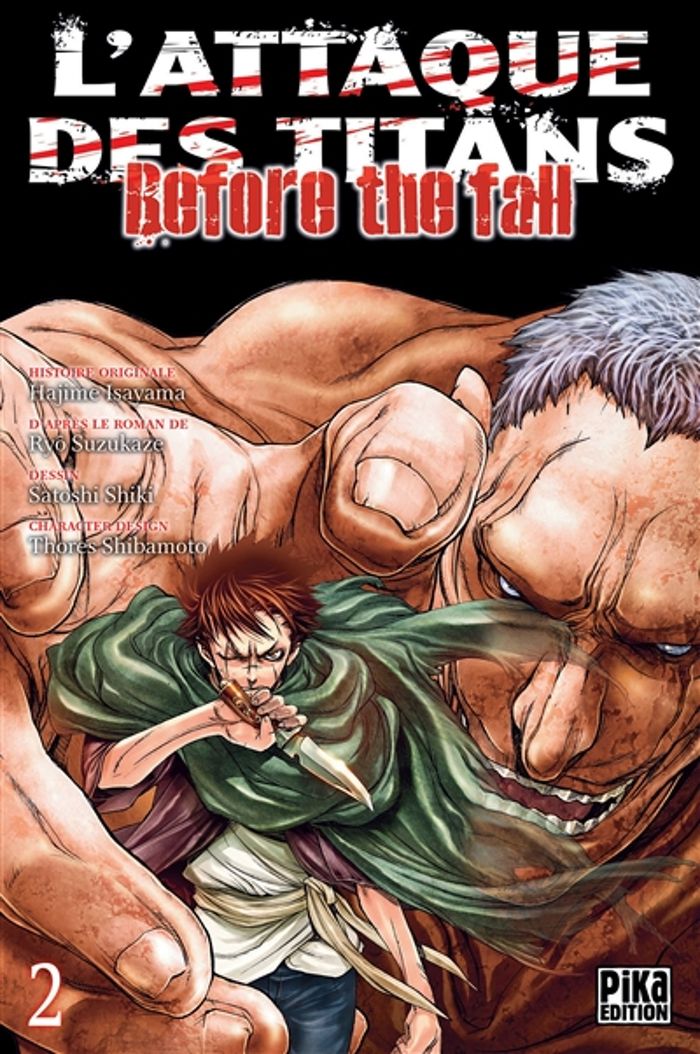 Couverture du livre « L'attaque des titans : before the fall » de Hajime Isayama, librairie Les Contes Infusés à Corte