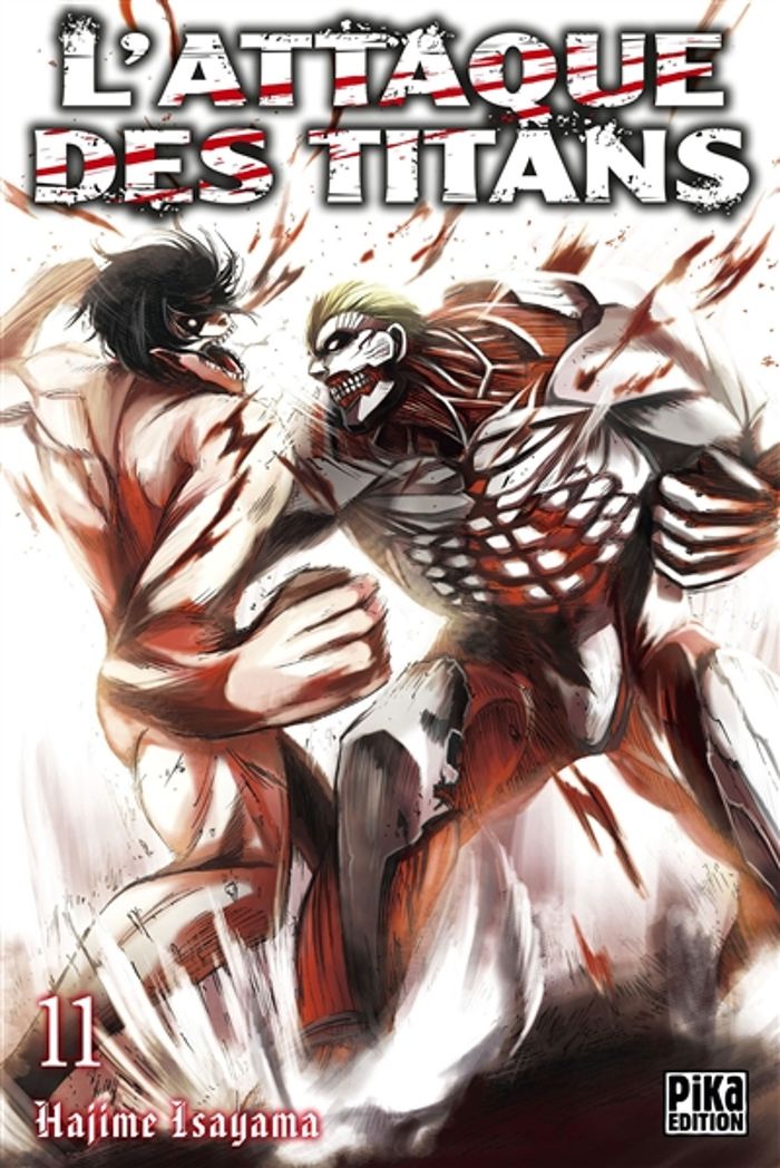 Couverture du livre « L'attaque des titans » de Hajime Isayama, librairie Les Contes Infusés à Corte