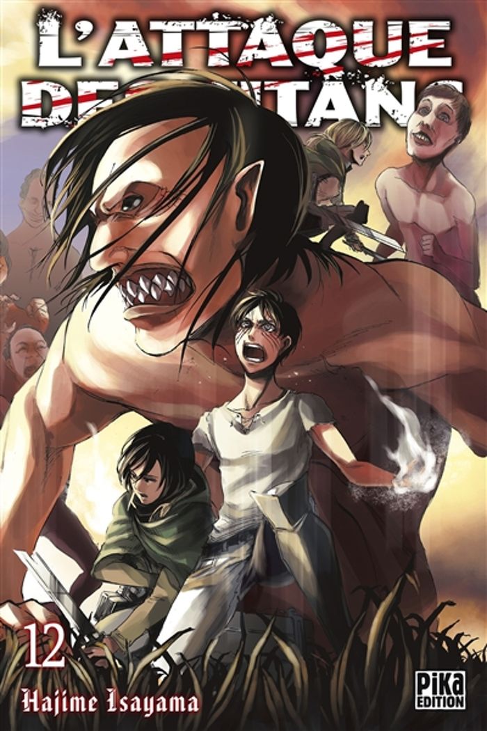 Couverture du livre « L'attaque des titans » de Hajime Isayama, librairie Les Contes Infusés à Corte