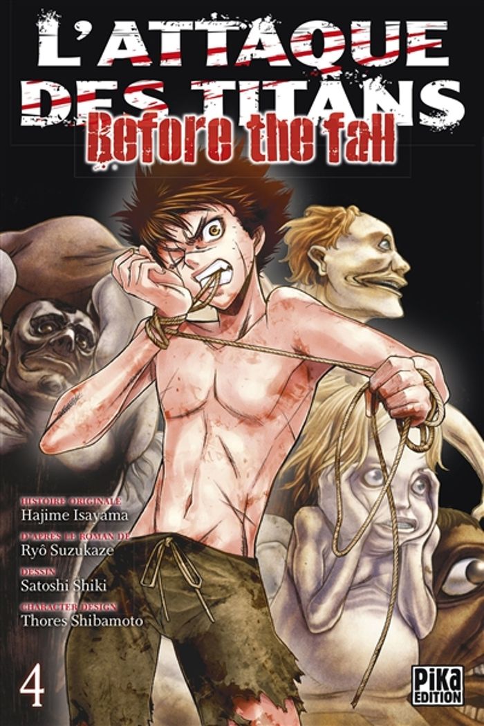 Couverture du livre « L'attaque des titans : before the fall », librairie Les Contes Infusés à Corte