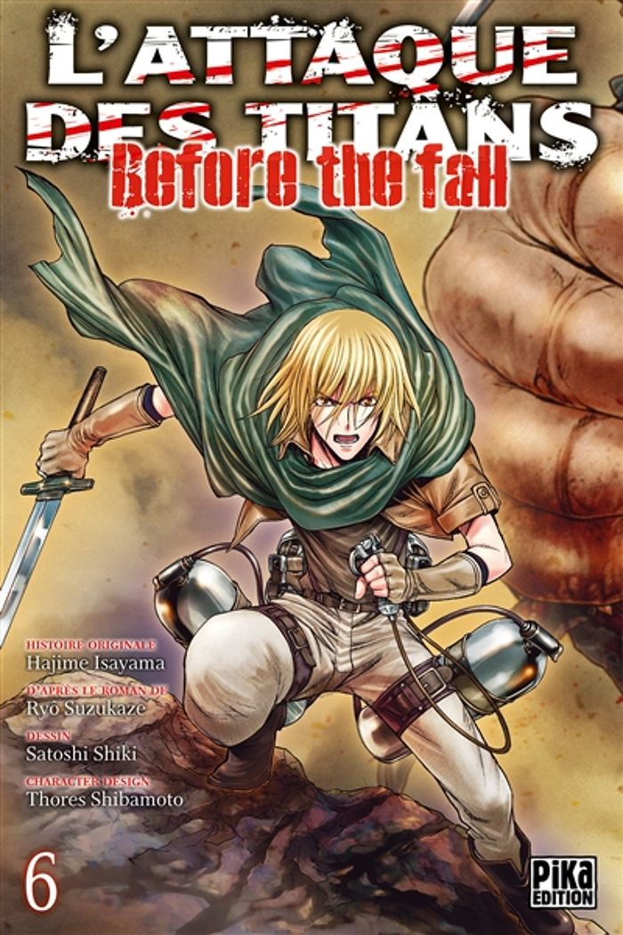Couverture du livre « L'attaque des titans : before the fall » de Hajime Isayama, librairie Les Contes Infusés à Corte