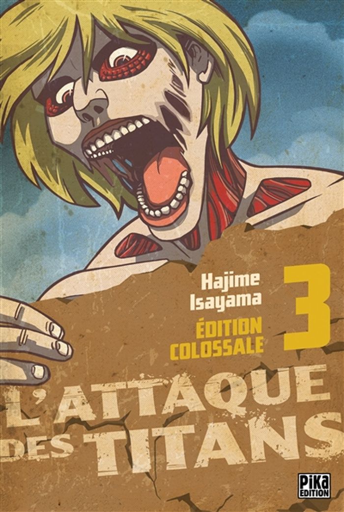 Couverture du livre « L'attaque des titans » de Hajime Isayama, librairie Les Contes Infusés à Corte