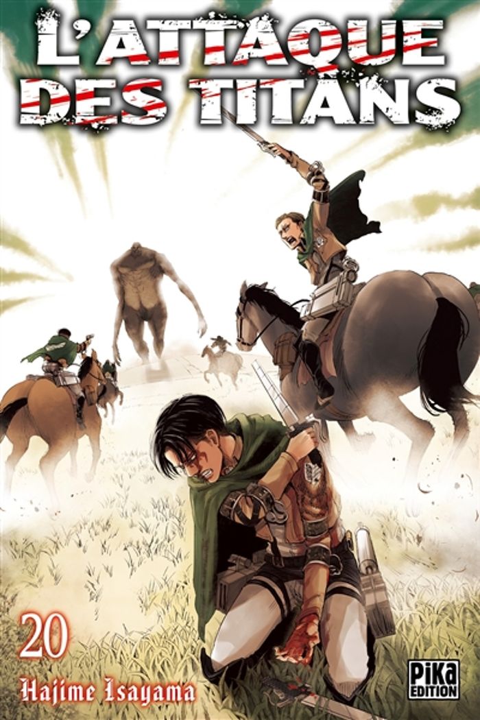 Couverture du livre « L'attaque des titans » de Hajime Isayama, librairie Les Contes Infusés à Corte