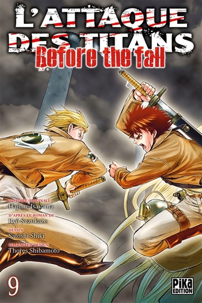 Couverture du livre « L'ATTAQUE DES TITANS - BEFORE THE FALL T09 » de Shiki/suzukaze, librairie Les Contes Infusés à Corte