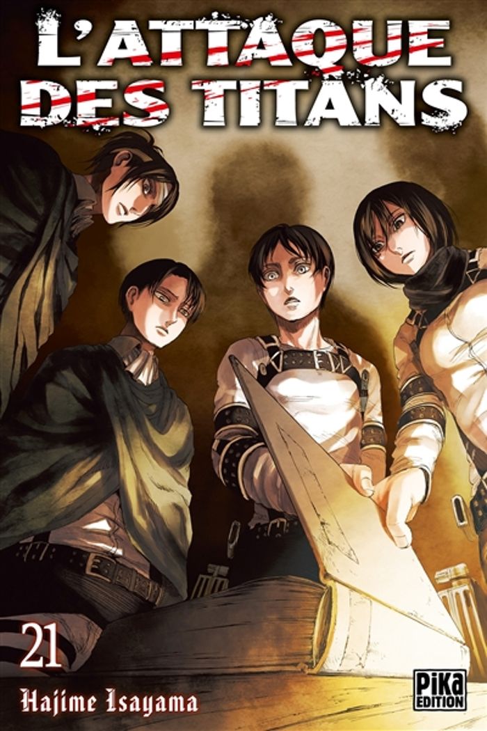 Couverture du livre « L'attaque des titans » de Hajime Isayama, librairie Les Contes Infusés à Corte