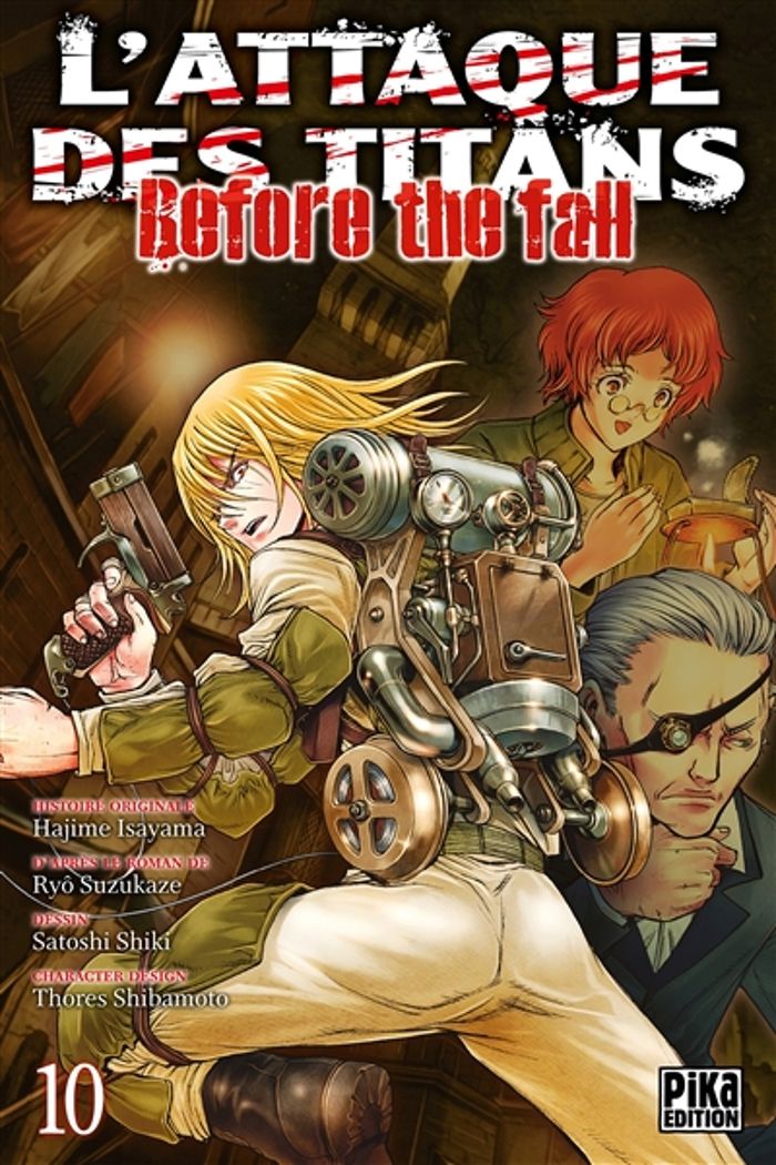 Couverture du livre « L'attaque des titans : before the fall » de Hajime Isayama, librairie Les Contes Infusés à Corte