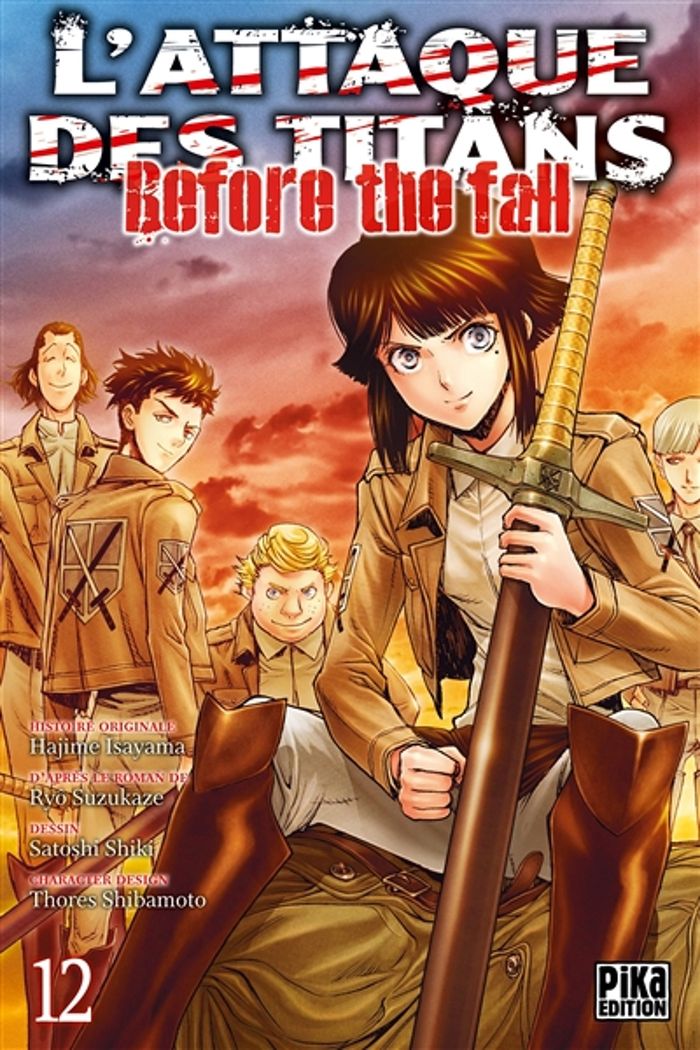 Couverture du livre « L'ATTAQUE DES TITANS - BEFORE THE FALL T12 », librairie Les Contes Infusés à Corte