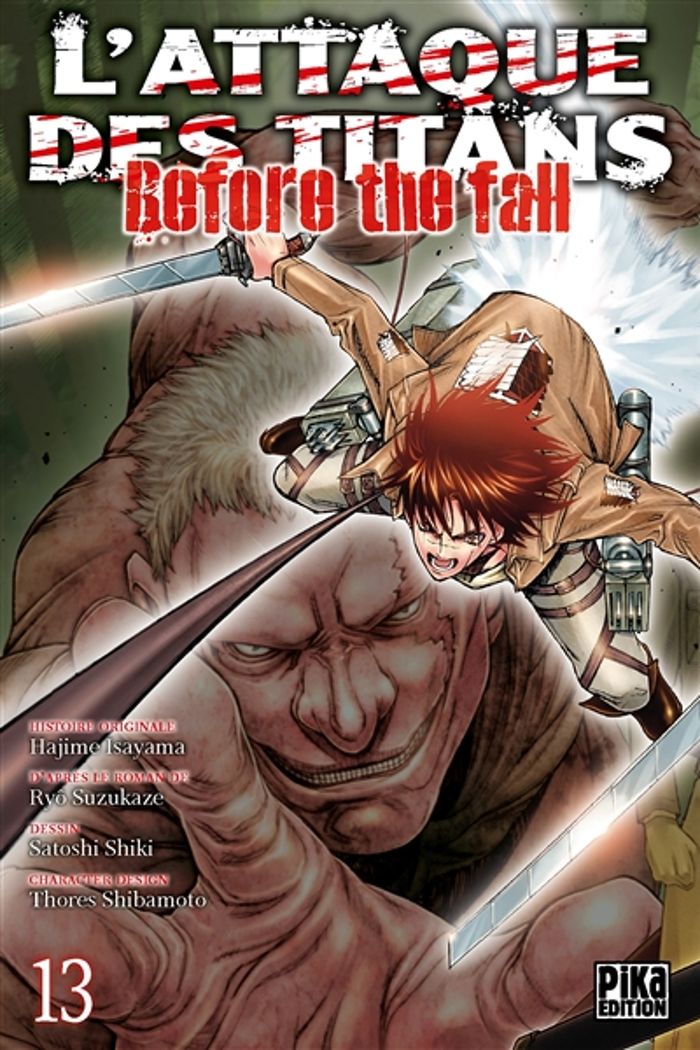 Couverture du livre « L'attaque des titans : before the fall » de Hajime Isayama, librairie Les Contes Infusés à Corte