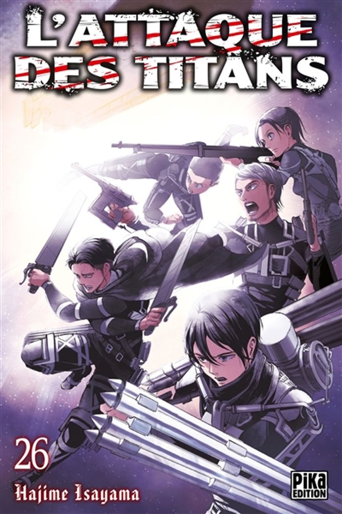 Couverture du livre « L'ATTAQUE DES TITANS T26 » de Hajime Isayama, librairie Les Contes Infusés à Corte