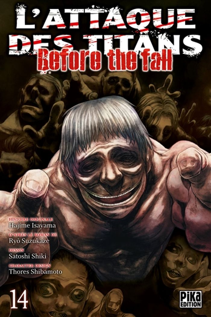 Couverture du livre « L'attaque des titans : before the fall » de Hajime Isayama, librairie Les Contes Infusés à Corte