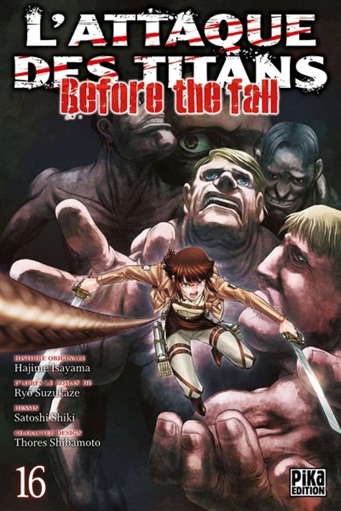 Couverture du livre « L'attaque des titans : before the fall » de Hajime Isayama, librairie Les Contes Infusés à Corte