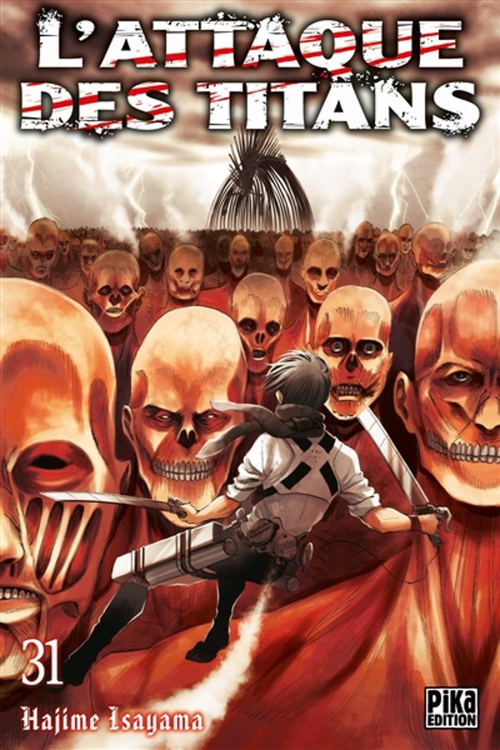 Couverture du livre « L'attaque des titans » de Hajime Isayama, librairie Les Contes Infusés à Corte