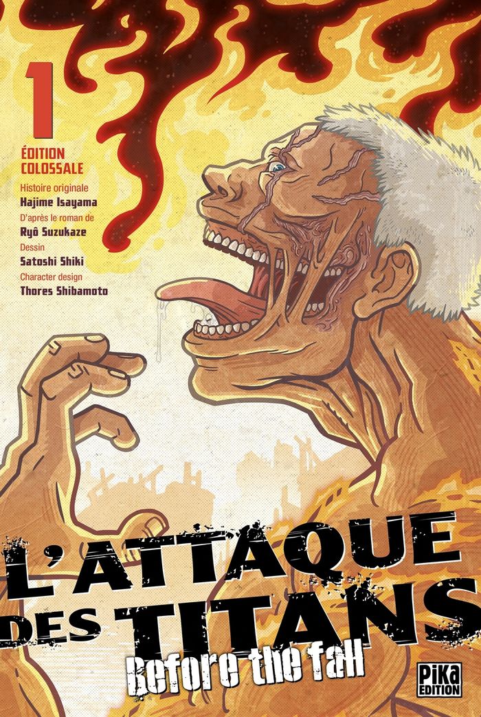 Couverture du livre « L'attaque des titans : before the fall » de Hajime Isayama, librairie Les Contes Infusés à Corte