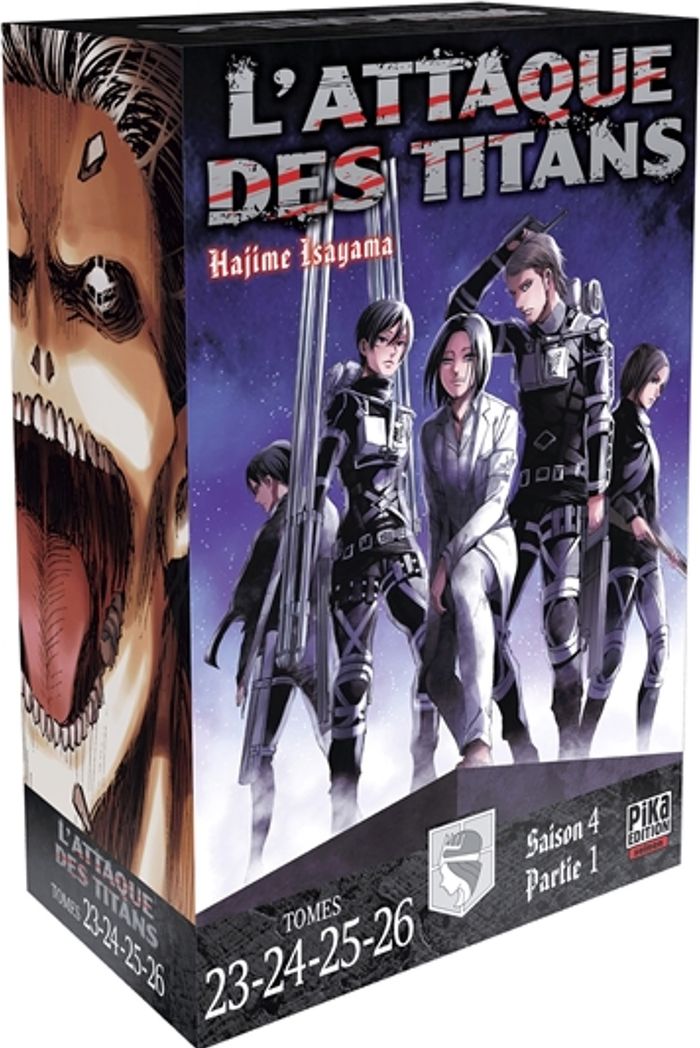 Couverture du livre « L'attaque des Titans » de Hajime Isayama, librairie Les Contes Infusés à Corte