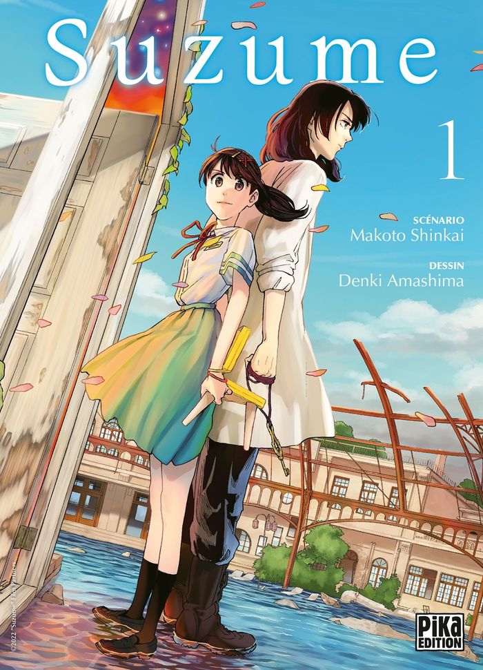 Couverture du livre « SUZUME T01 » de Amashima/shinkai, librairie Les Contes Infusés à Corte