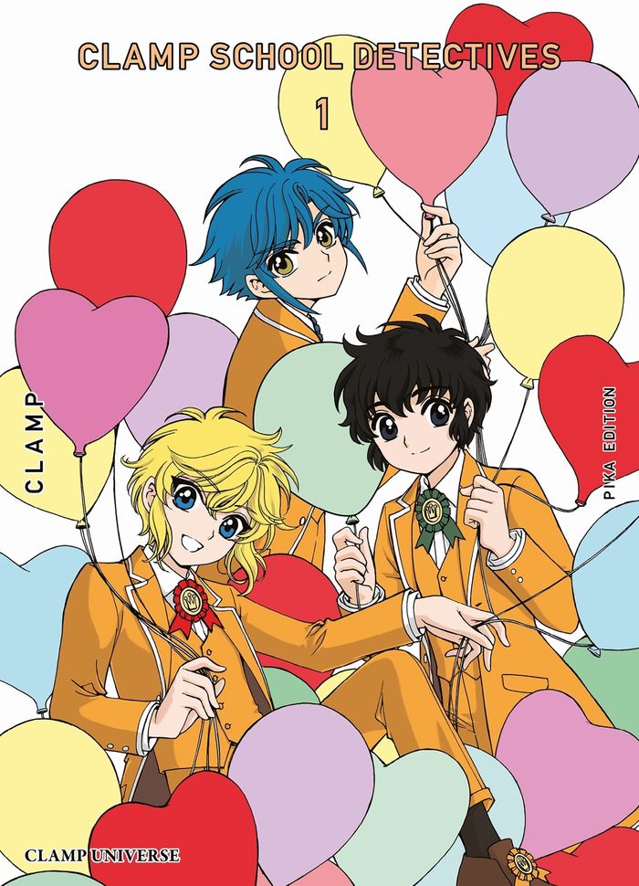 Couverture du livre « Clamp school detectives », librairie Les Contes Infusés à Corte