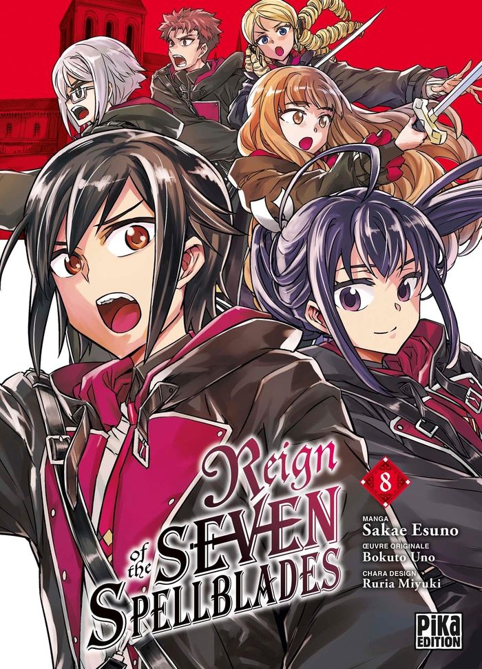 Couverture du livre « Reign of the seven spellblades » de Sakae Esuno, librairie Les Contes Infusés à Corte