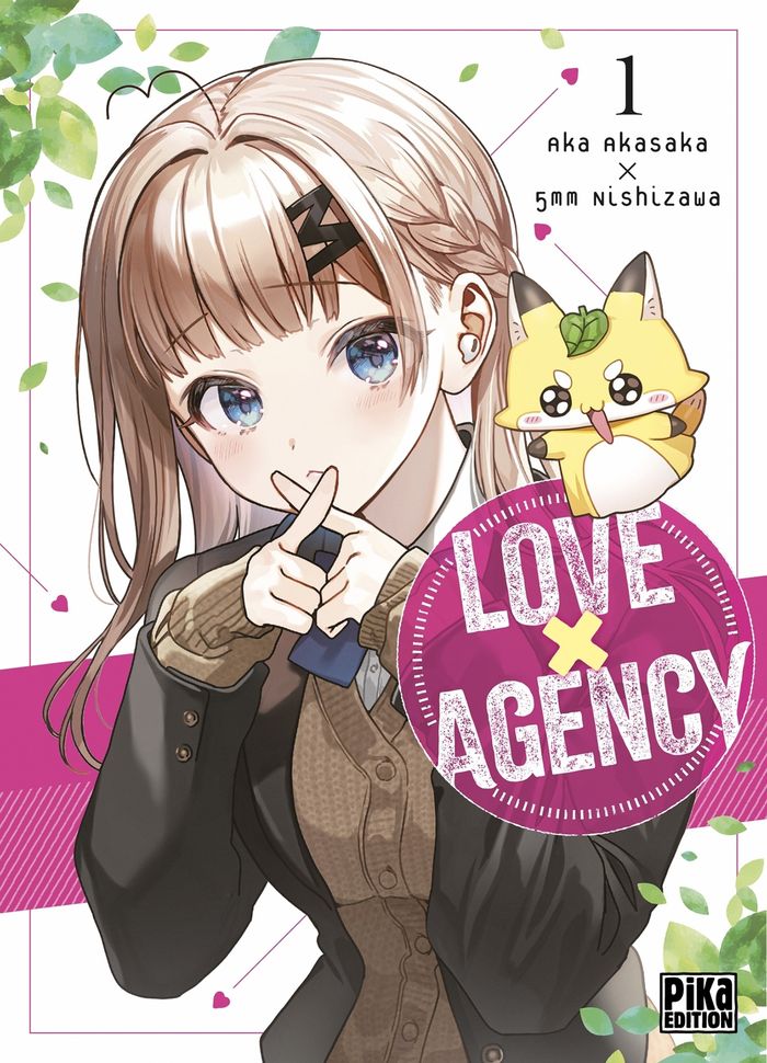 Couverture du livre « Love agency » de Aka Akasaka, librairie Les Contes Infusés à Corte
