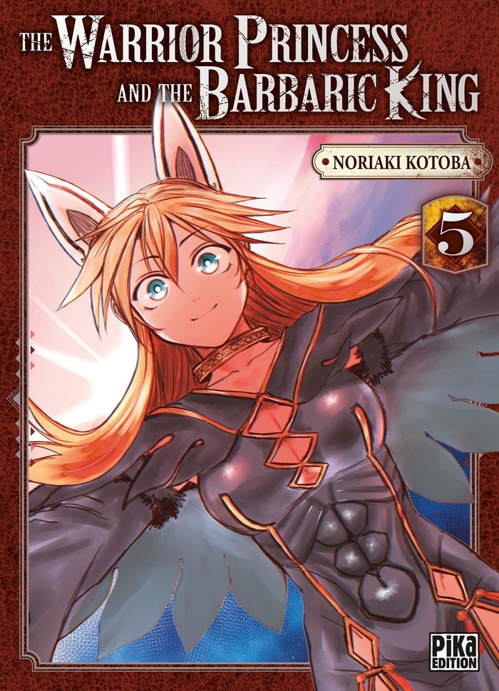 Couverture du livre « The warrior princess and the barbaric king » de Noriaki Kotoba, librairie Les Contes Infusés à Corte