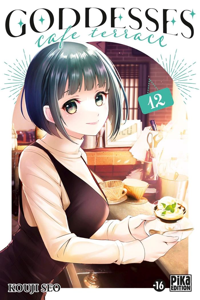 Couverture du livre « Goddesses cafe terrace » de Kōji Seo, librairie Les Contes Infusés à Corte