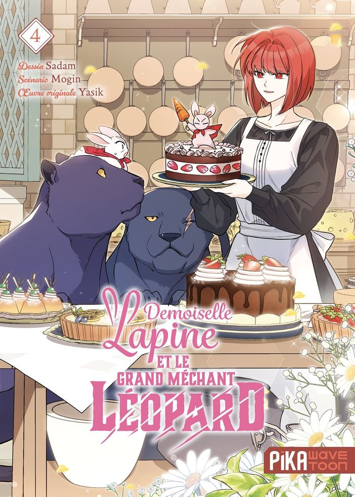 Couverture du livre « Demoiselle lapine et le grand méchant léopard » de Sadam, librairie Les Contes Infusés à Corte