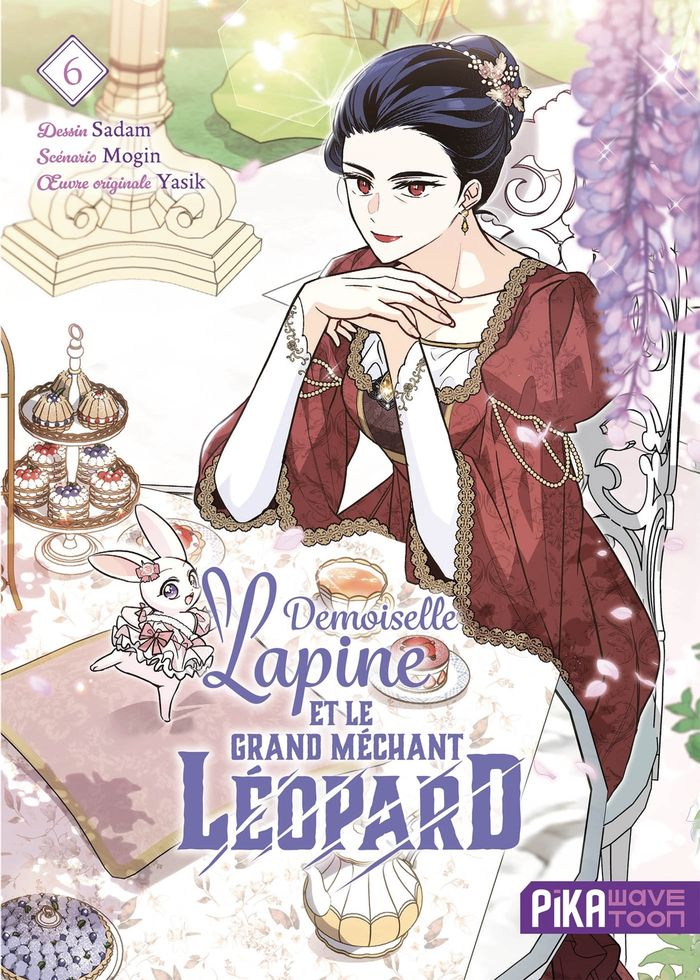 Couverture du livre « Demoiselle lapine et le grand méchant léopard » de Sadam, librairie Les Contes Infusés à Corte