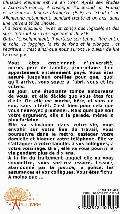 Quatrième de couverture de « LA COSAQUE - LE SAUT SANS ELASTIQUE »