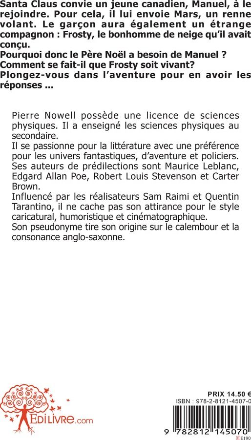 Quatrième de couverture de « FROSTY, L'HOMME DE NEIGE »