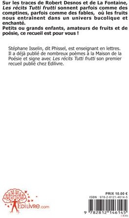Quatrième de couverture de « LES RECITS TUTTI FRUTTI »
