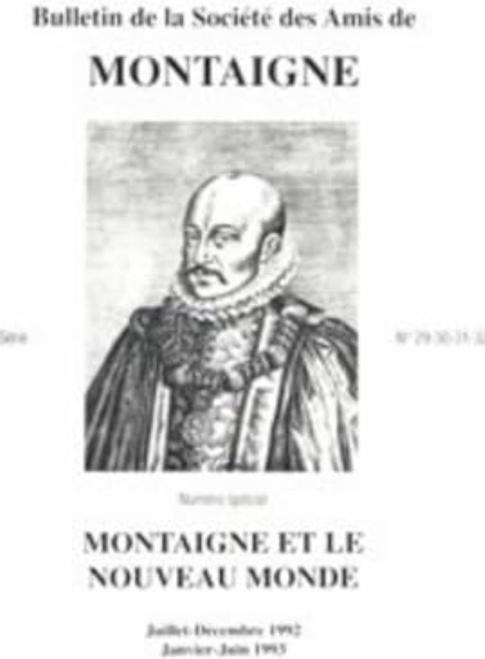 Couverture du livre « BULLETIN DE LA SOCIETE DES AMIS DE MONTAIGNE. VII, 1993-1 N 29-32 » de Collectif, librairie Les Contes Infusés à Corte