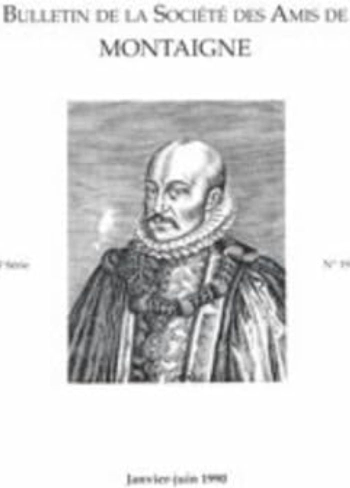 Couverture du livre « BULLETIN DE LA SOCIETE DES AMIS DE MONTAIGNE. VII, 1990-1, N  19-20 » de Collectif, librairie Les Contes Infusés à Corte