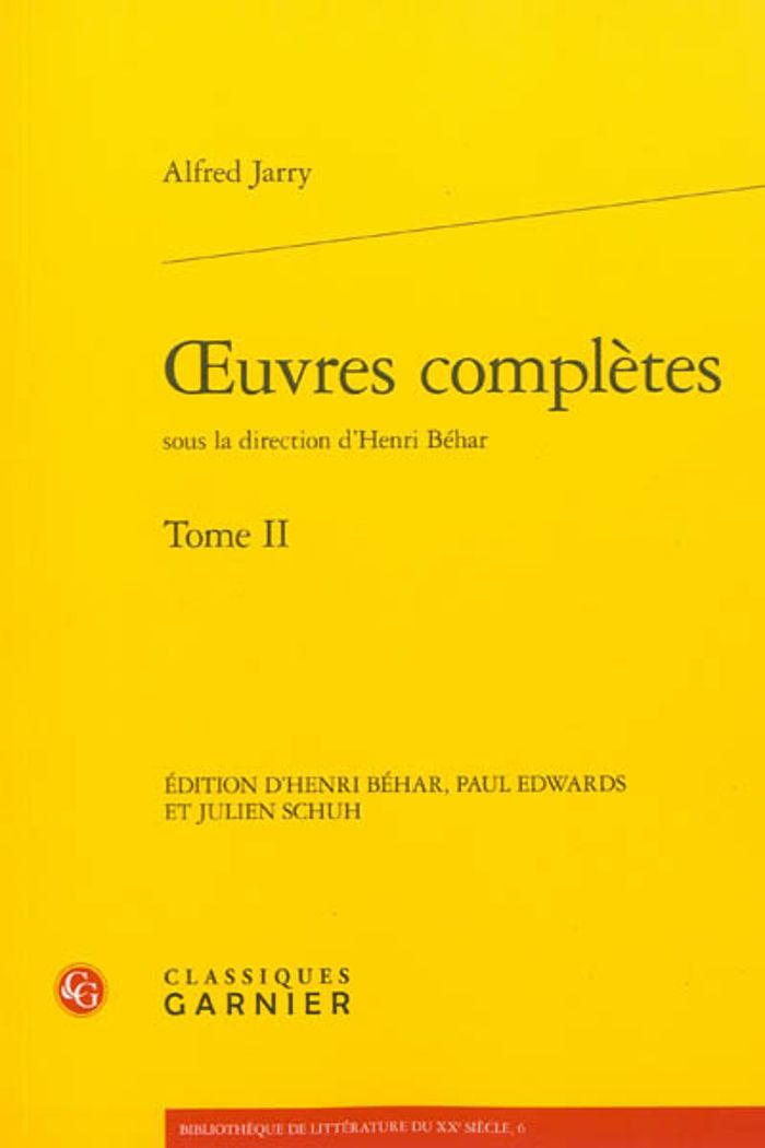 Couverture du livre « OEUVRES COMPLETES - TOME II » de Alfred Jarry, librairie Les Contes Infusés à Corte