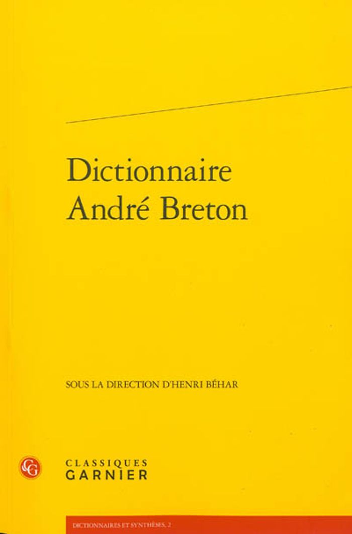 Couverture du livre « DICTIONNAIRE ANDRE BRETON » de Collectif, librairie Les Contes Infusés à Corte