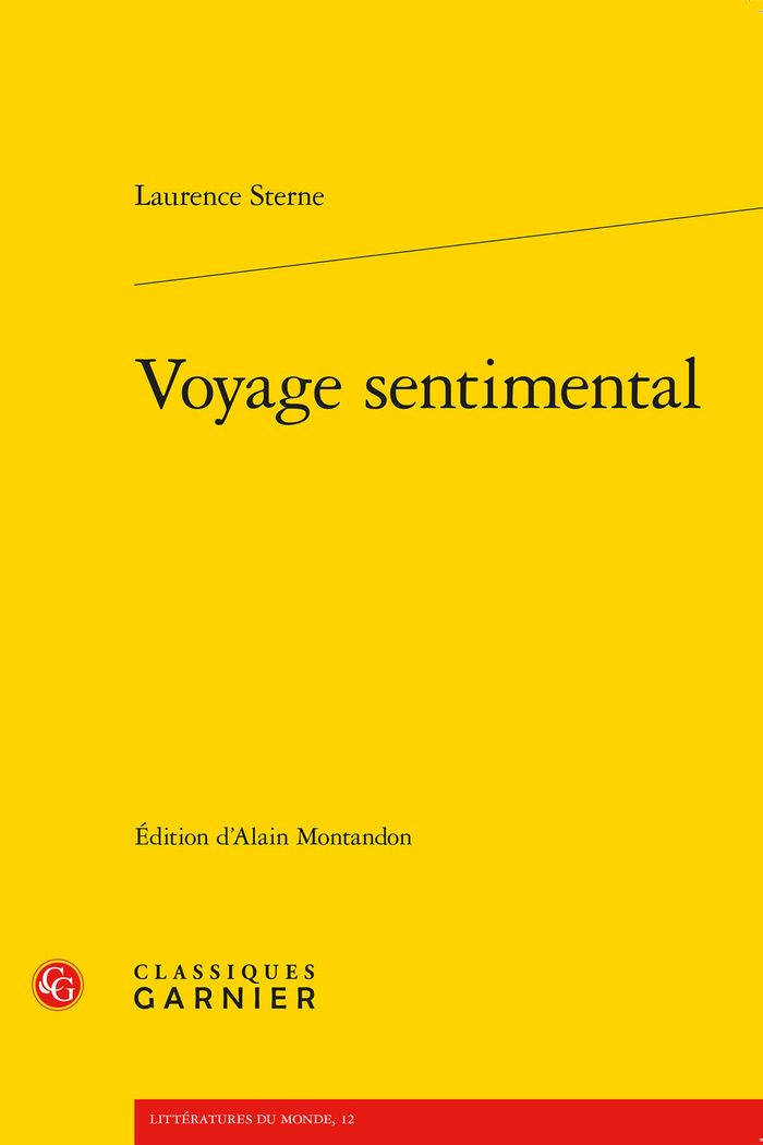 Couverture du livre « VOYAGE SENTIMENTAL » de Laurence Sterne, librairie Les Contes Infusés à Corte