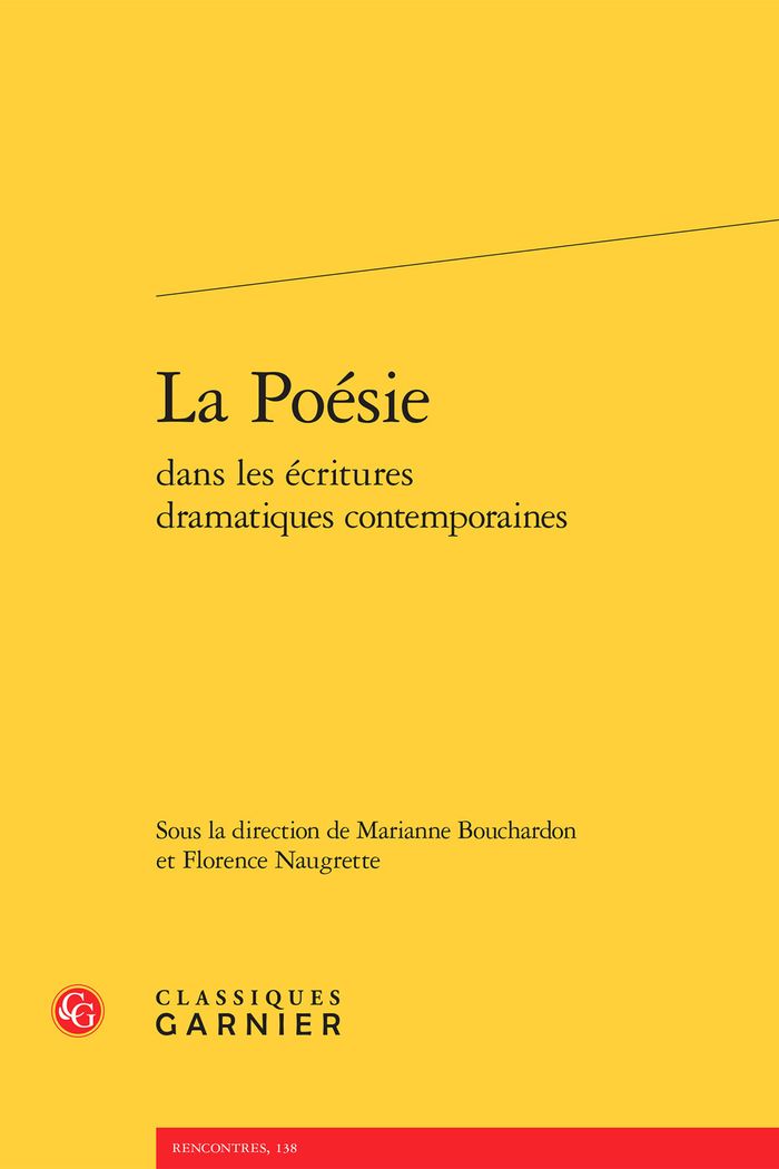 Couverture du livre « LA POESIE » de Marianne Bouchardon, librairie Les Contes Infusés à Corte