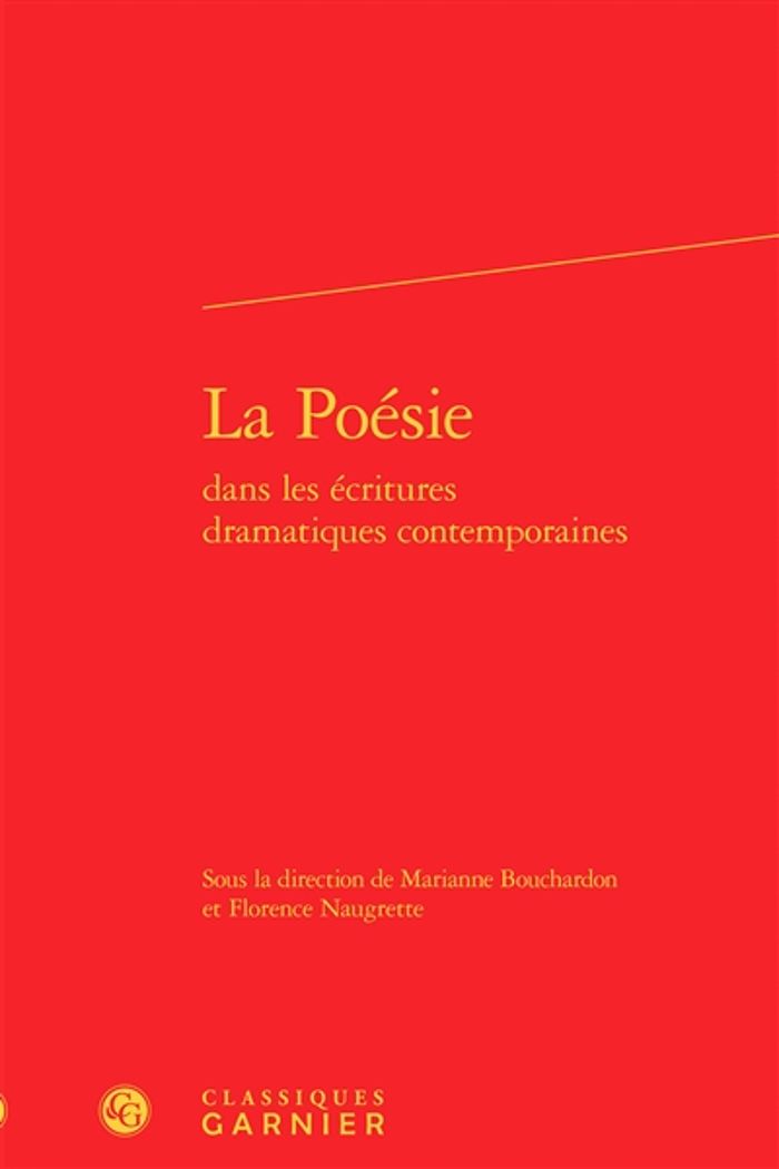 Couverture du livre « LA POESIE » de Marianne Bouchardon, librairie Les Contes Infusés à Corte