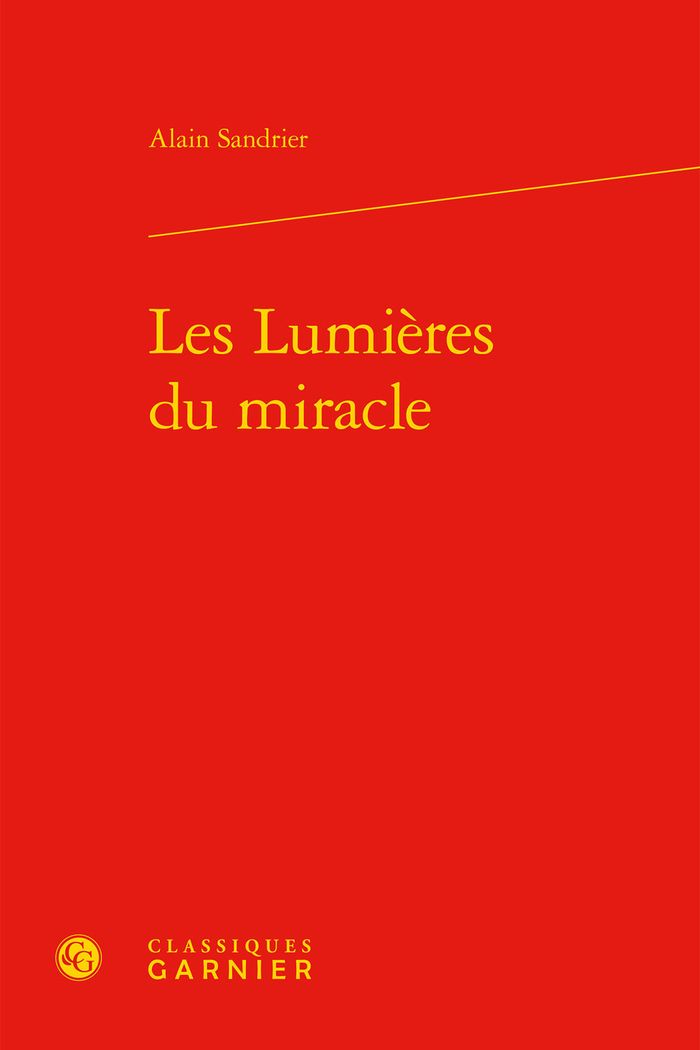 Couverture du livre « LES LUMIERES DU MIRACLE » de Alain Sandrier, librairie Les Contes Infusés à Corte