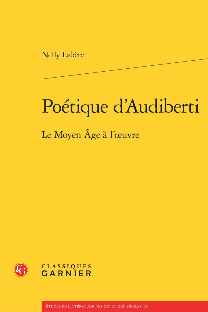 Couverture du livre « POETIQUE D'AUDIBERTI - LE MOYEN AGE A L'OEUVRE », librairie Les Contes Infusés à Corte