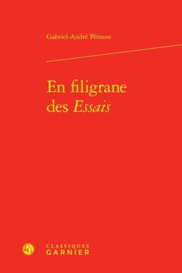 Couverture du livre « EN FILIGRANE DES ESSAIS » de G-A. Perouse, librairie Les Contes Infusés à Corte