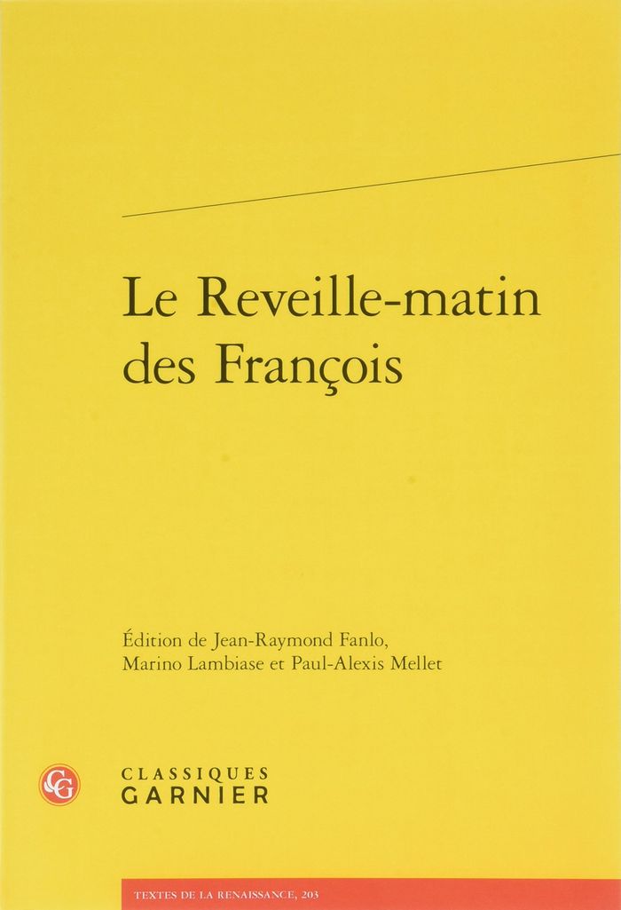 Couverture du livre « LE REVEILLE-MATIN DES FRANCOIS » de Jean-Raymond Fanlo, librairie Les Contes Infusés à Corte