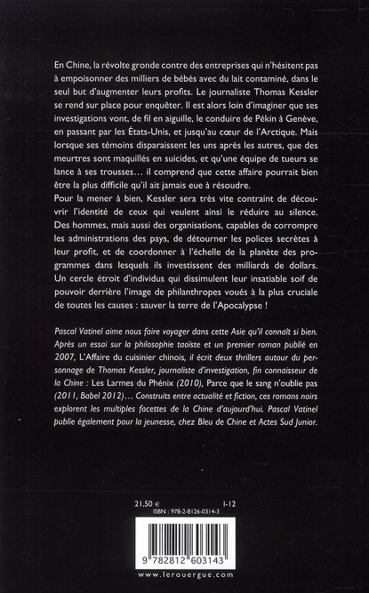 Quatrième de couverture de « ENVIRONNEMENT MORTEL »