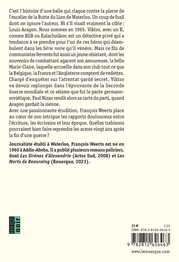 Quatrième de couverture de « On a tiré sur Aragon : roman »