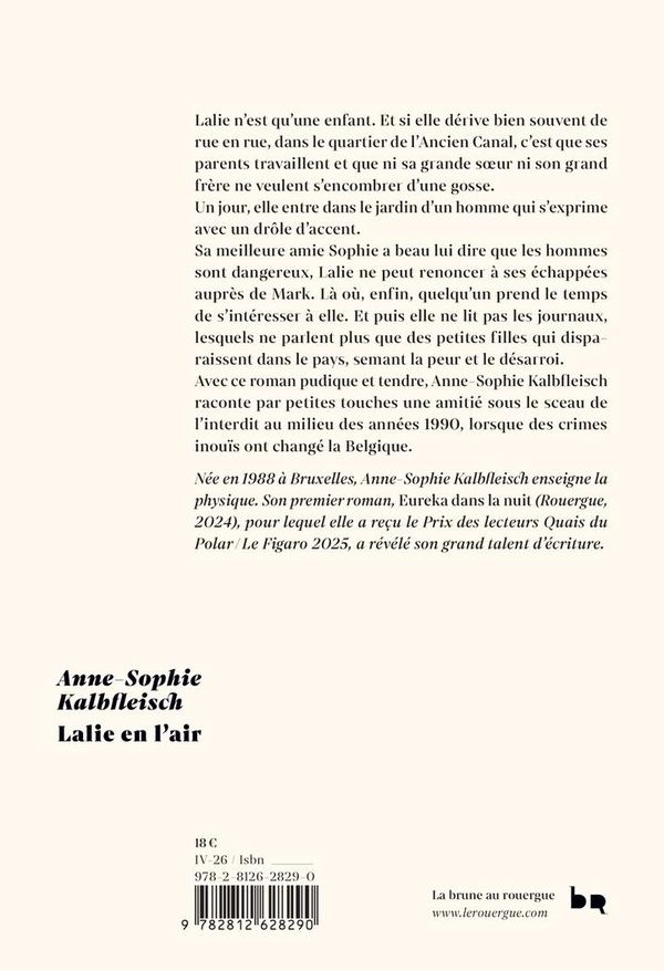 Quatrième de couverture de « Lalie en l'air »